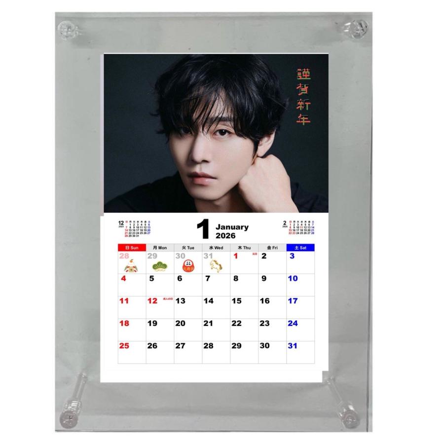 アンヒョソプ 2026 フォトフレーム 卓上 カレンダー 韓流 グッズ