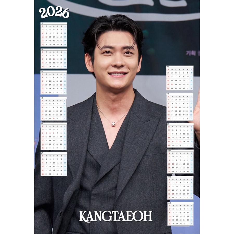 カンテオ 2026 ポスター カレンダー 丸めてお送り A3サイズ 30×42cm 韓