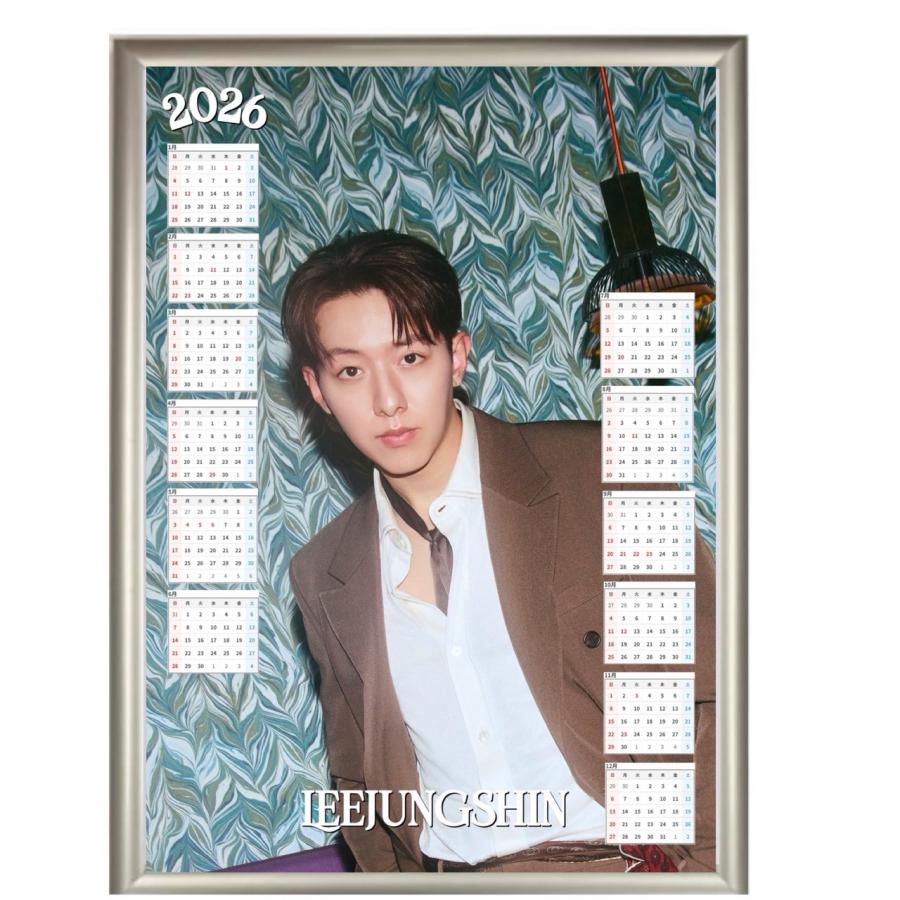 ジョンシン CNBLUE 2026 A4 フォトフレーム付き 壁掛け カレンダー 韓