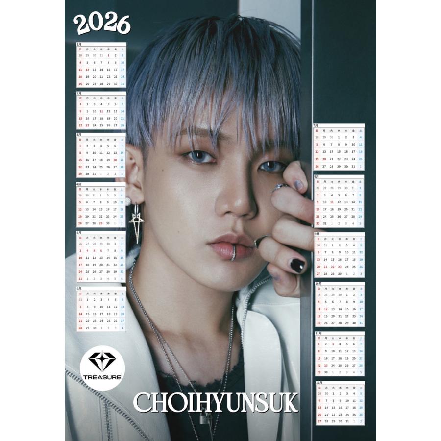チェ・ヒョンソク TREASURE トレジャー 2026 ポスター カレンダー 丸め