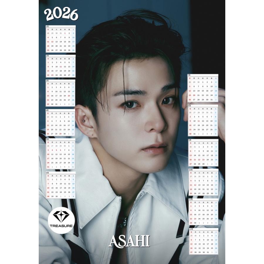 アサヒ TREASURE トレジャー 2026 ポスター カレンダー 丸めてお送り