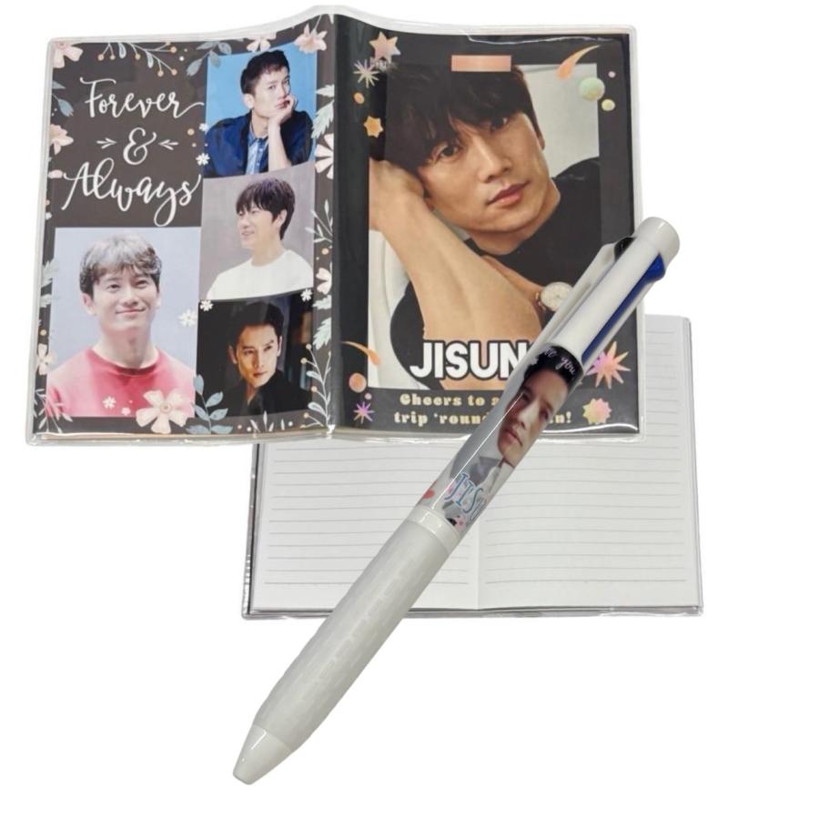 チソン ビニールカバーノート 手帳 A6サイズ 3色 ボールペン 韓流