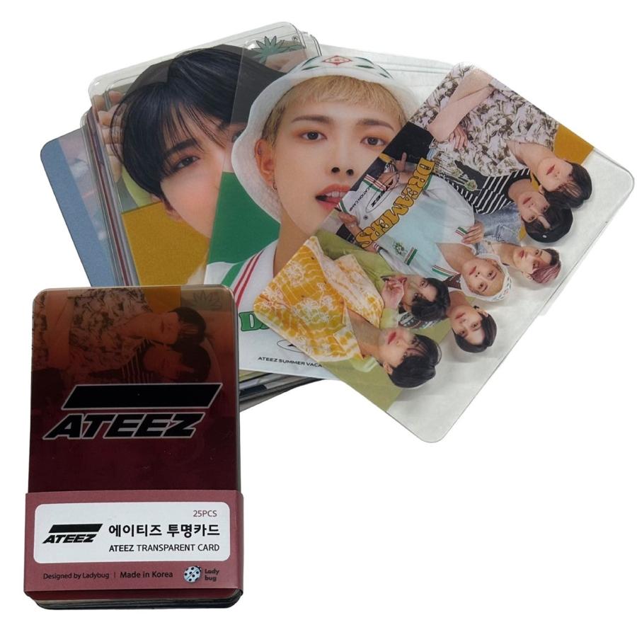 ATEEZ エイティーズ 透明 トレカ カード 25p 韓流 グッズ gi039-01 