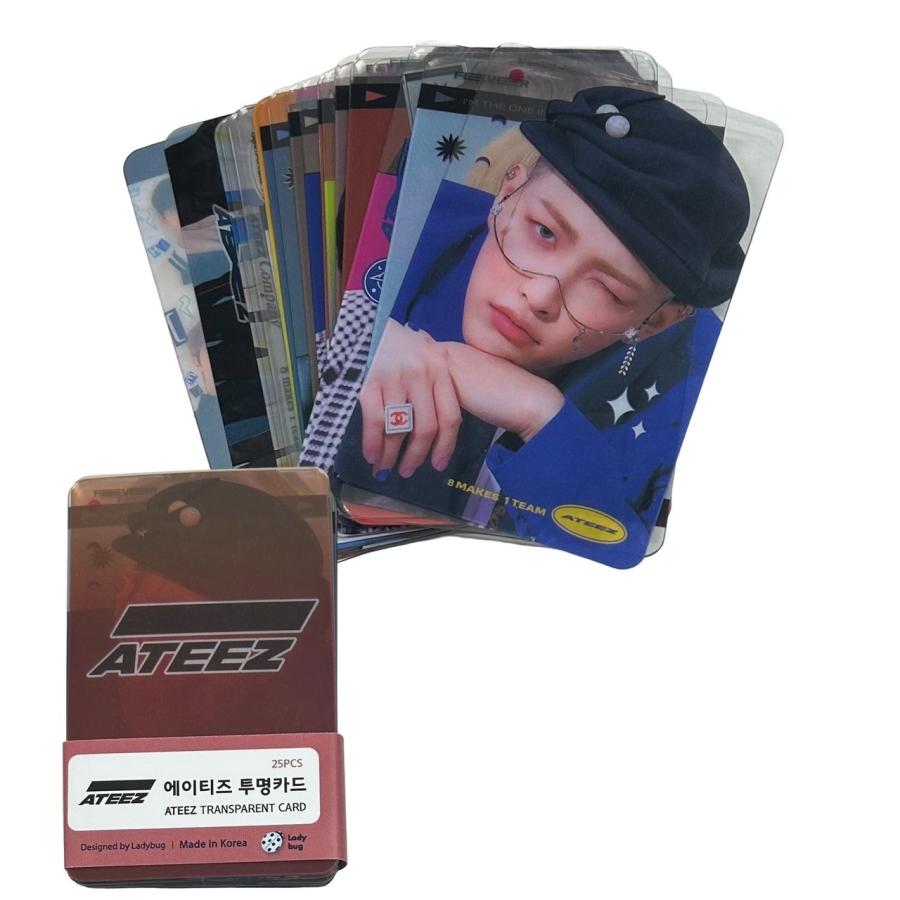ATEEZ エイティーズ 透明 トレカ カード 25p 韓流 グッズ gi039-02 