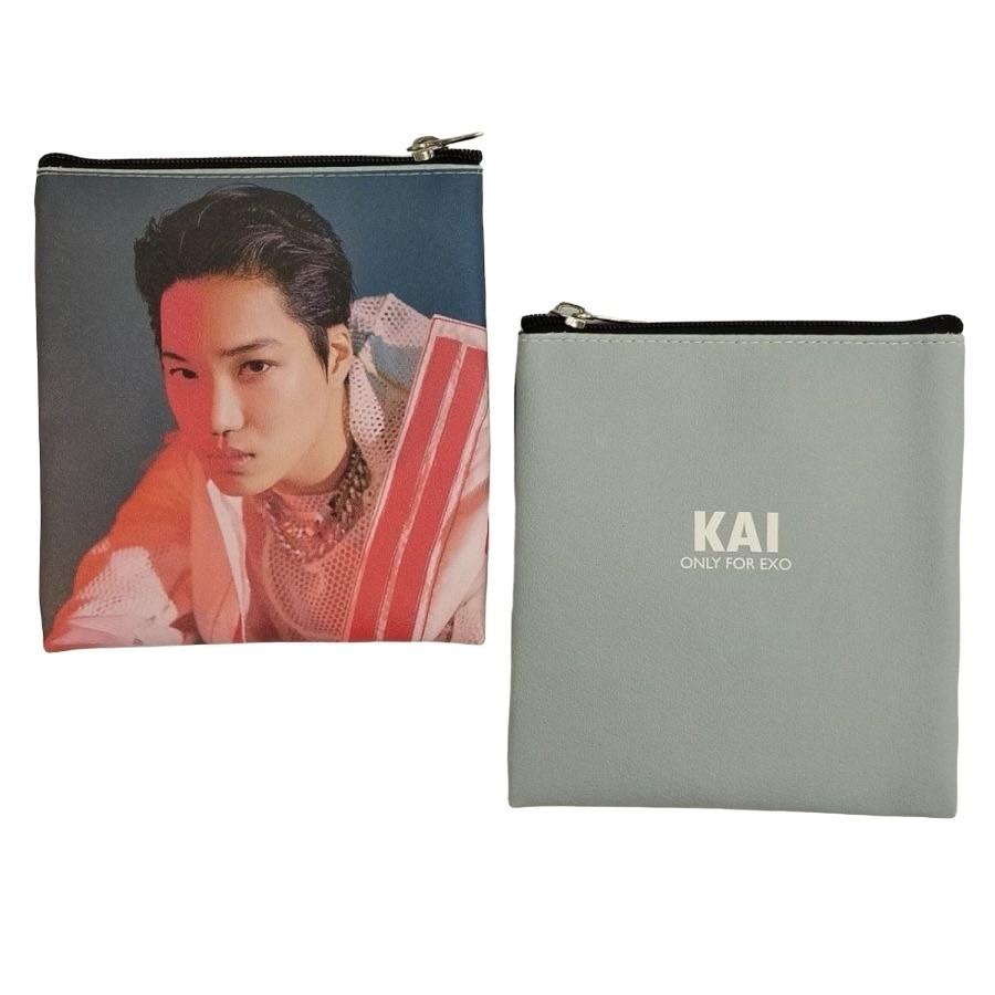 カイ EXO エクソ 柔らかい 合皮製 ミニ ポーチ 小物入れ 韓流 グッズ 