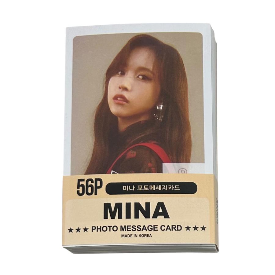 ミナ TWICE トゥワイス フォトメッセージカード 56P 韓流 グッズ gv016