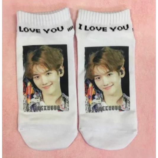 ベッキョン EXO エクソ くつ下 ソックス 靴下 韓流 グッズ ha017-4