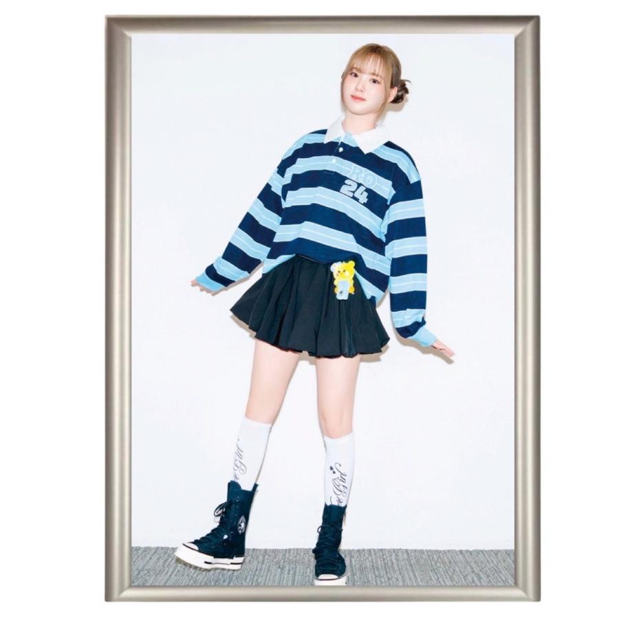 NiziU リオ ユニホーム サイズL リオ NiziU ニジュー フォトプレート 額入り 写真 A4サイズ 韓流