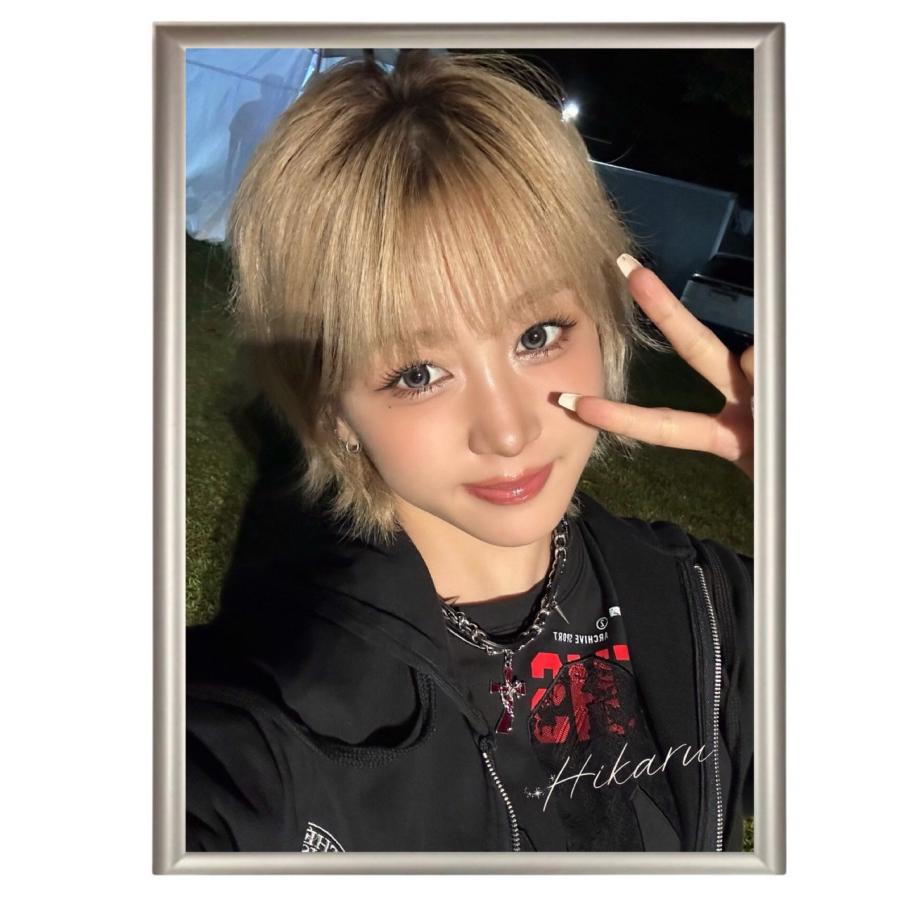 ヒカル Kep1er ケプラー フォトプレート 額入り 写真 A4サイズ 韓流