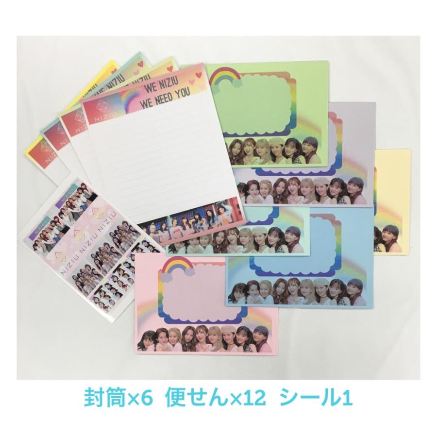 NiziU ニジュー レターセット (封筒×6 便せん×12 シール×1) 韓流 グッズ ir001-01｜angieseoul