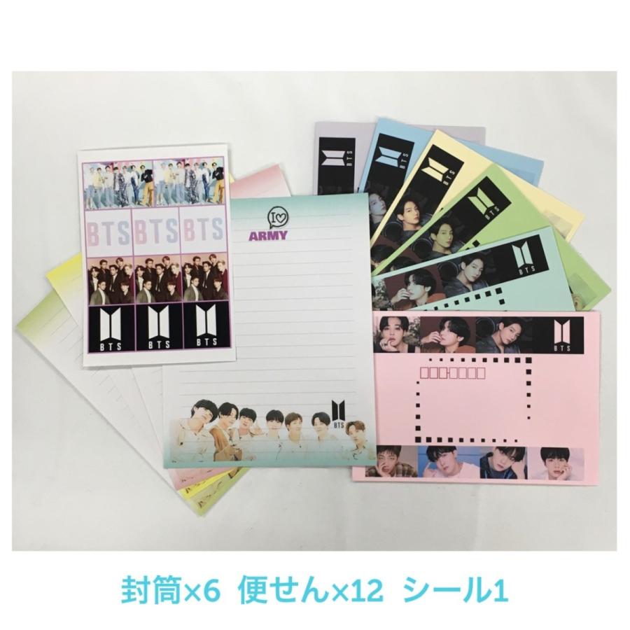 Bts 防弾少年団 レターセット 封筒 6 便せん 12 シール 1 韓