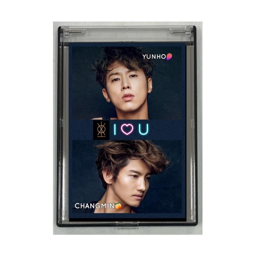TVXQ 東方神起 ユノ チャンミン 写真入り ミラー 鏡 韓流 グッズ jb080