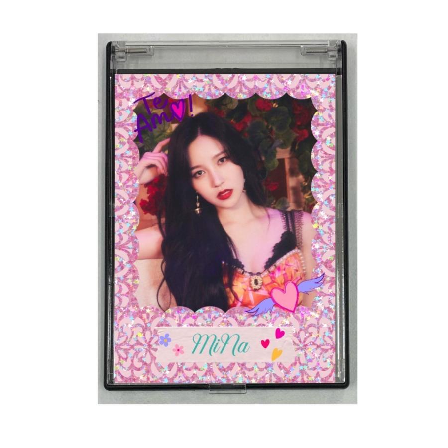 ミナ TWICE トゥワイス 写真入り ミラー 鏡 韓流 グッズ jb107-1  