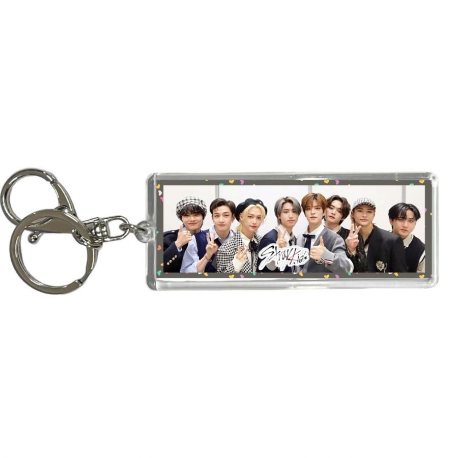 StrayKids ストレイキッズ スキズ 両面 写真入り キーホルダー 韓流