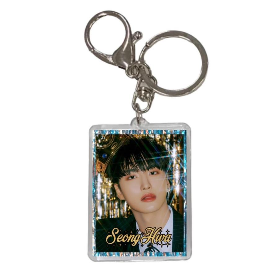 ソンファ ATEEZ エイティーズ 両面 写真入り キーホルダー 韓流