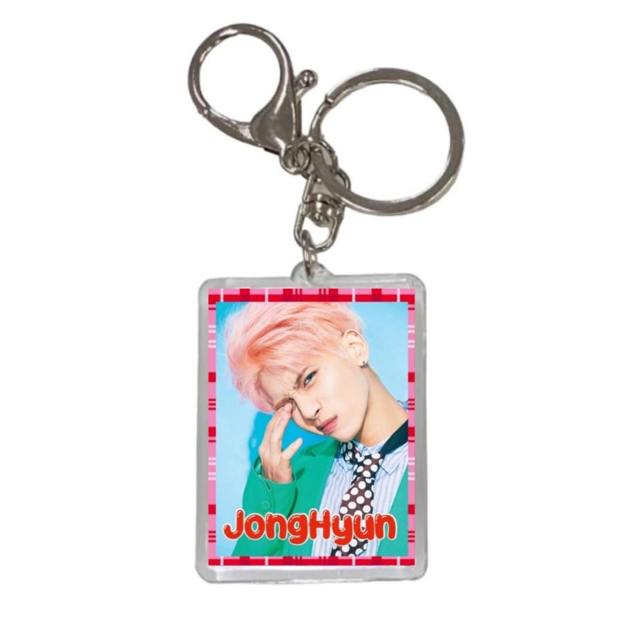 SHINee ジョンヒョン グッズ ジョンヒョン SHINee シャイニー 両面 写真入り キーホルダー 韓流