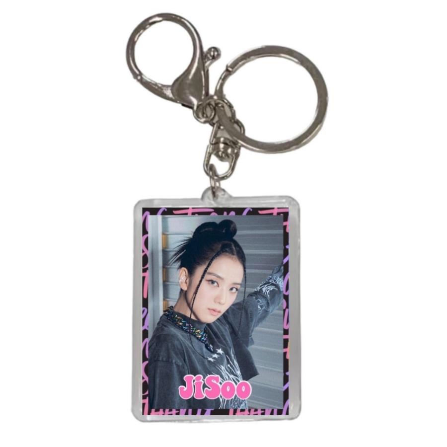 ジス BLACKPINK ブラックピンク 両面 写真入り キーホルダー 韓流