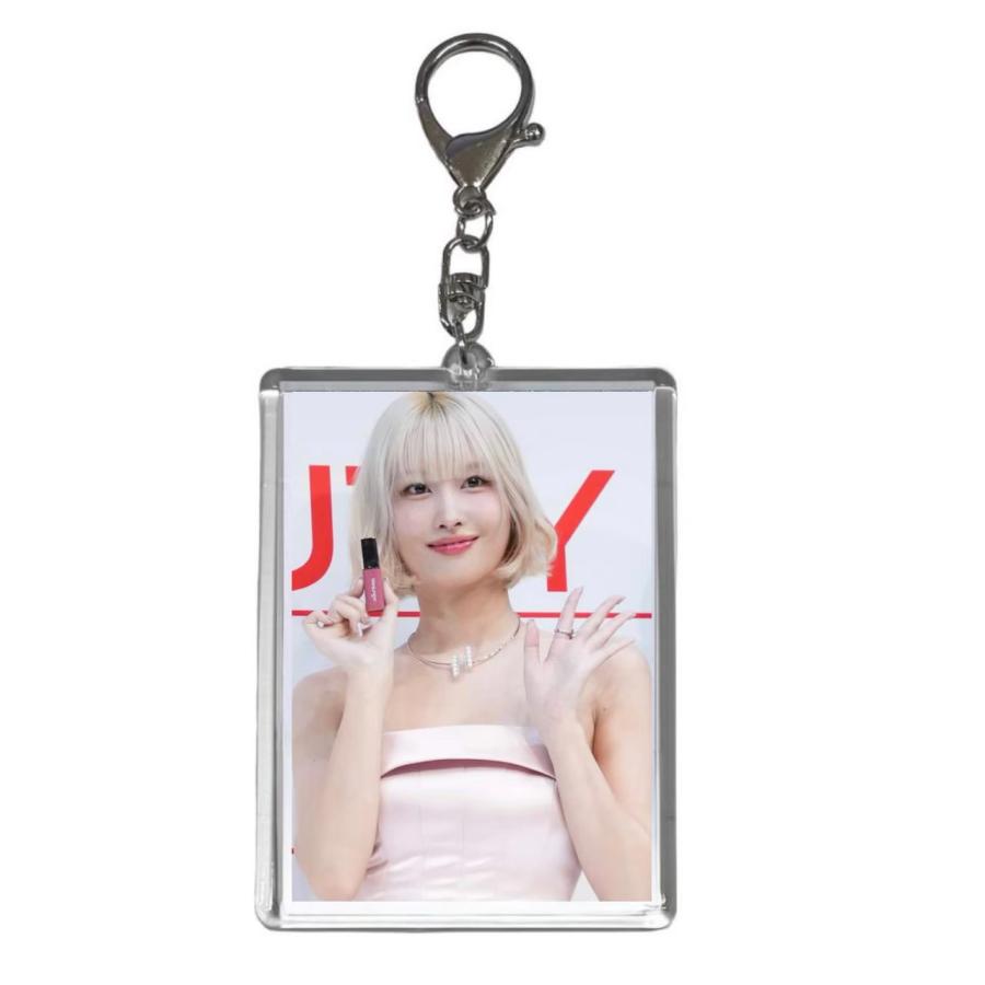 モモ TWICE トゥワイス トレカサイズ 写真入り キーホルダー 韓流 