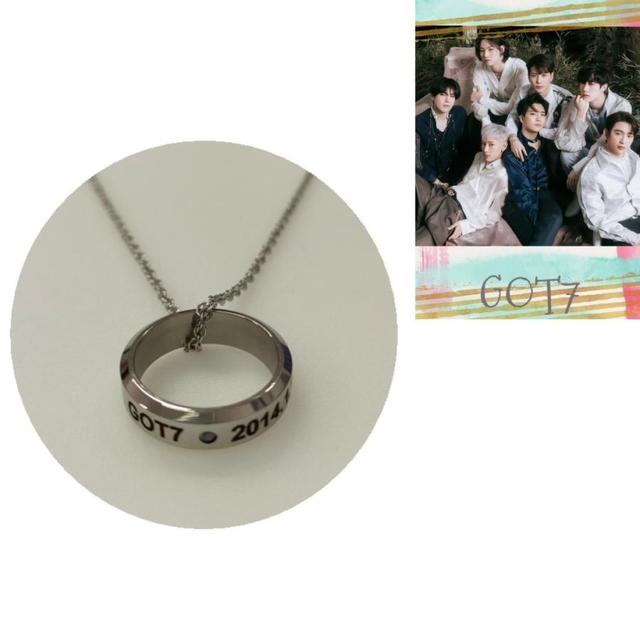 GOT7 ガットセブン ガッセ 刻印 リング 指輪 ネックレスチェーン付き 