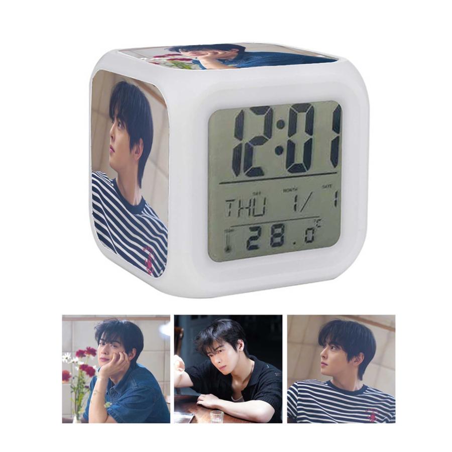 【抜けなし】チャウヌ　Astro シーグリ　2019 タワレコ限定　フルセット チャウヌ ASTRO アストロ カラフルスクエアクロック アラーム付き