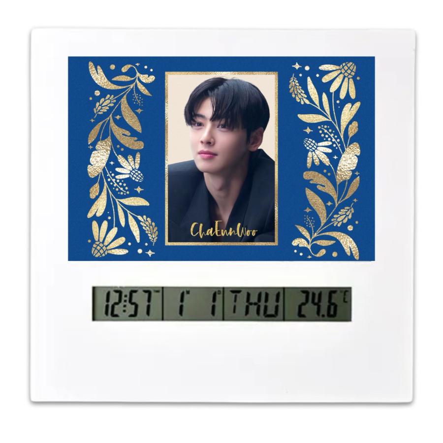 チャウヌ ASTRO アストロ フォトフレームクロック 置き時計 カレンダー