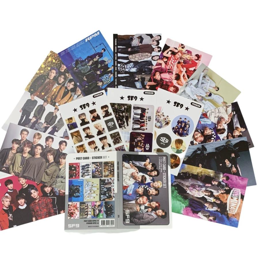 sf9 ポストカード SF9 ポストカードセット ステッカー ハガキ 韓流 グッズ th050-0