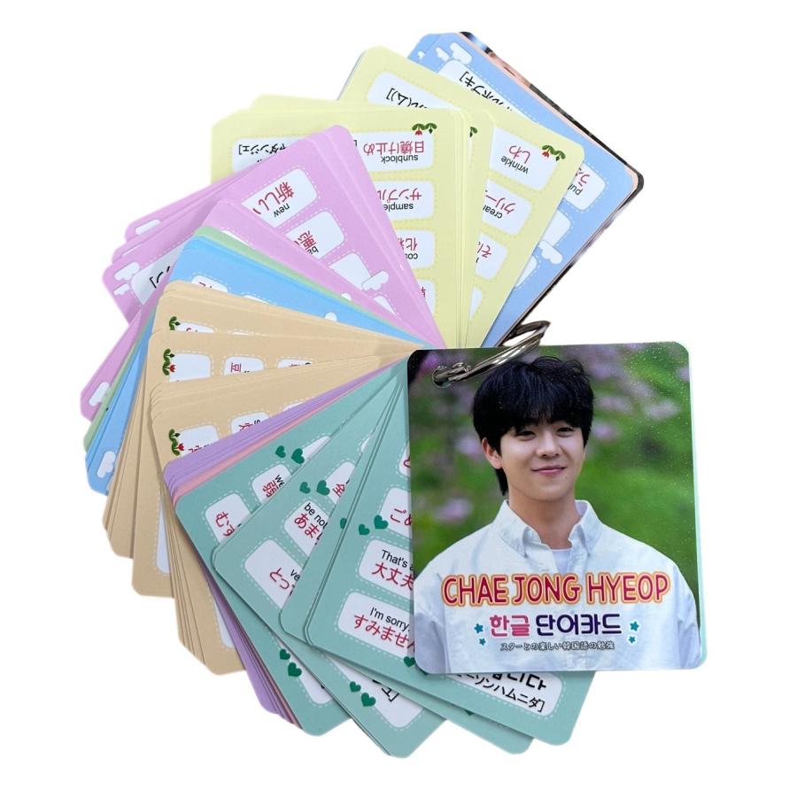 チェジョンヒョプ 韓国語 単語 カード ハングル 韓流 グッズ tu055-1
