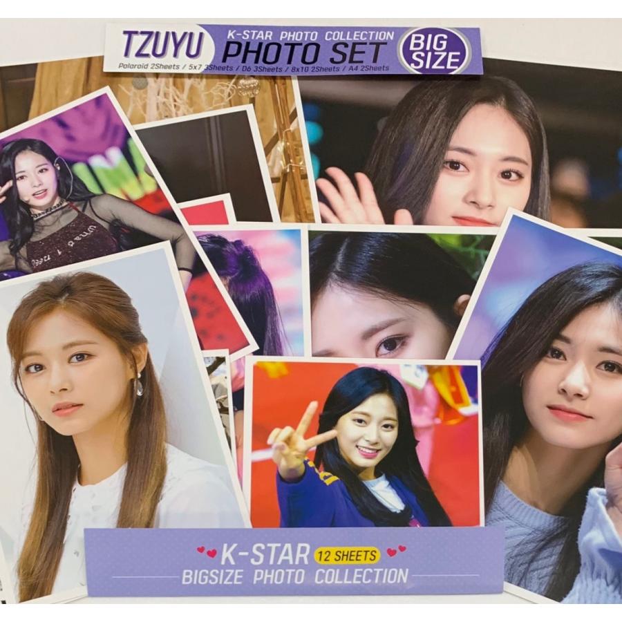 ツウィ TWICE トゥワイス ビッグサイズ フォトセット 12p 写真 韓流
