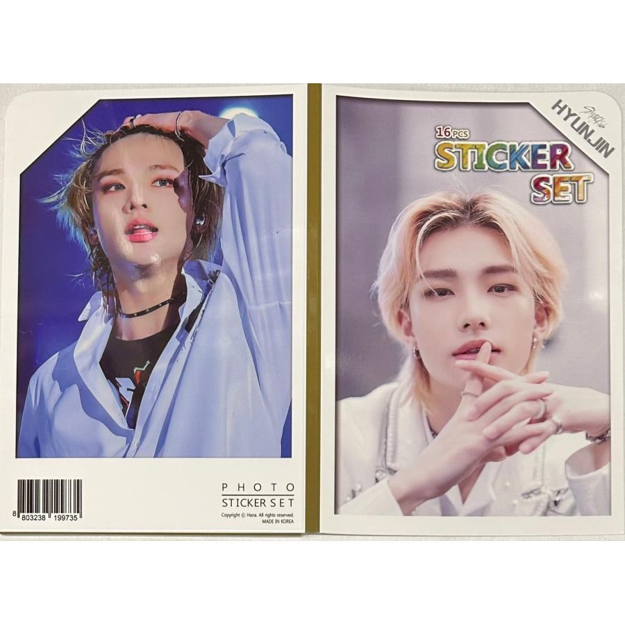 StrayKids スキズ ヒョンジン トレカ ステッカー セット ヒョンジン STRAYKIDS ストレイキッズ スキズ ステッカーセット 16P 韓