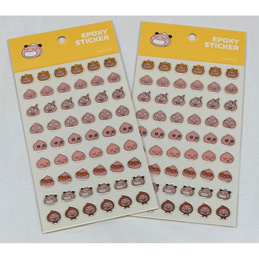 Kakao Friends エポキシ ステッカー 2枚 セット アピーチ カカオフレンズ シール 韓国 雑貨 文房具 Yb001 4 Yb001 4 アンジーソウル 通販 Yahoo ショッピング