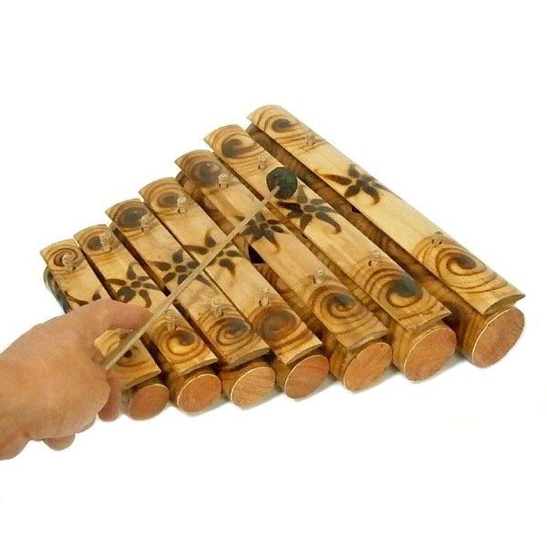 バンブーの竹琴(ガムラン) 焼き模様 アジアン雑貨 バリ雑貨 アジアの