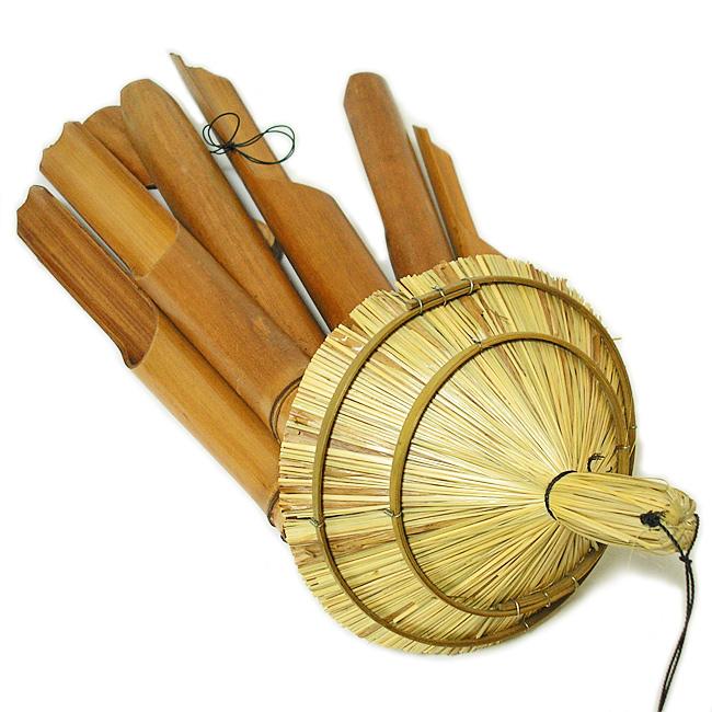 バンブー 風鈴 ウィンドチャイム 竹ベル40cm 鳥小屋 おしゃれな