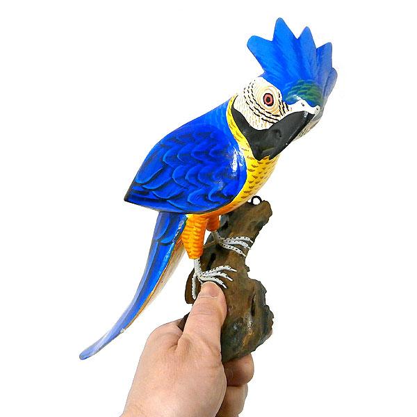 南国 カラフル バード 壁掛け 木の枝 鳥 30cm 鳥の置物 鳥のオブジェ