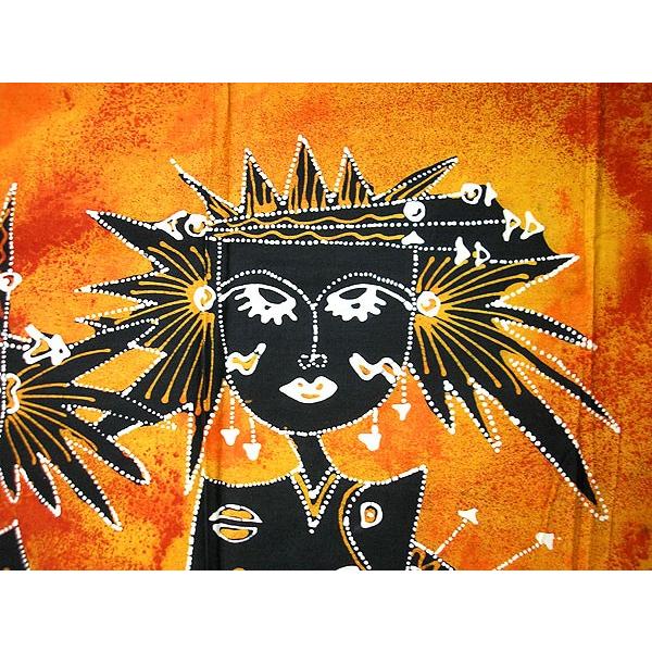 現代アートバティック 横 L 『豊漁の女神』 [144x88cm] アジアン雑貨