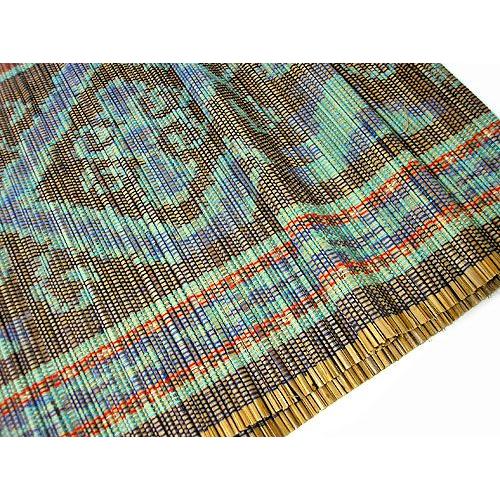 イカットのすだれ 簾 スレンダー 水色 朱 黒 31ｘ150cm アジアン雑貨 バリ雑貨 タイ エスニック おしゃれなすだれ Iktb アジアン雑貨アンカサ 通販 Yahoo ショッピング