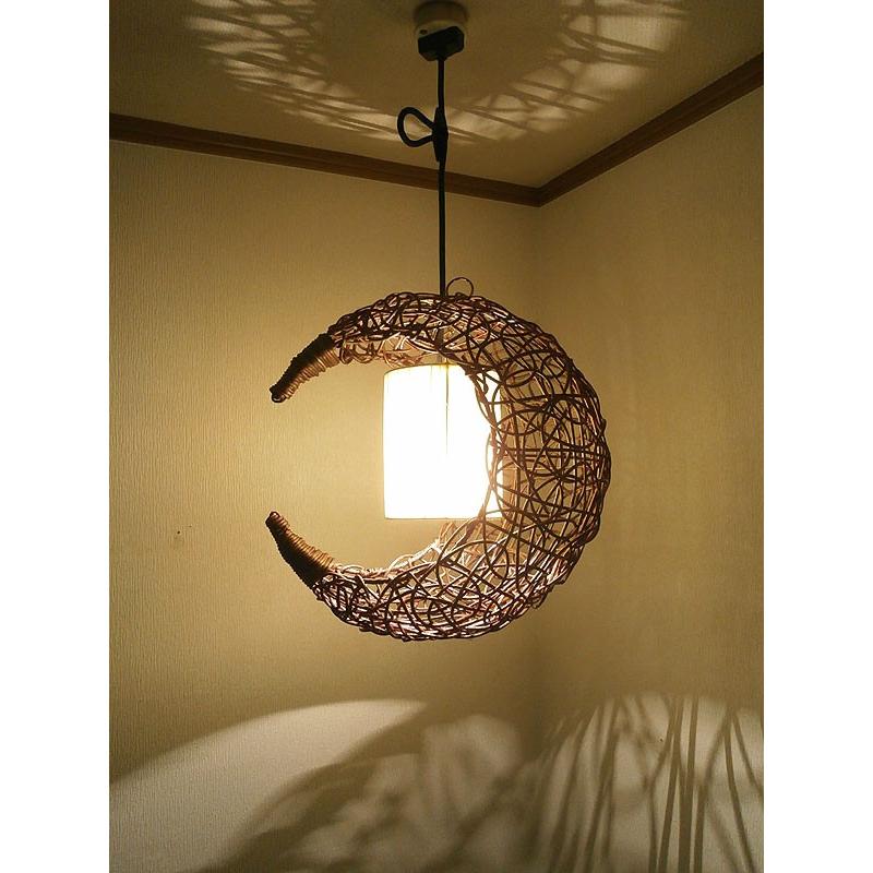 ペンダント ランプ ライト お洒落 照明 月 ムーン 吊り下げ ダウン