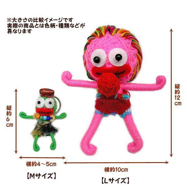 アジアン雑貨 タイ雑貨 ブードゥー人形ストラップ キーホルダー 【LL