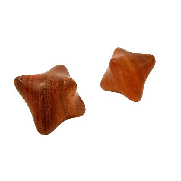 ツボ押し マッサージキューブ 木製 直径6cm 単品 タイ雑貨 バリ