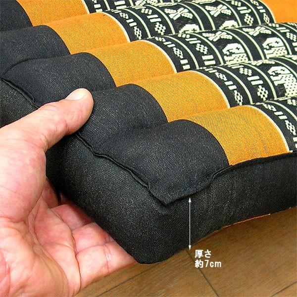 タイ座布団 楽天市場】タイの 座布団 正方形 38cm角 象さん柄 赤x朱