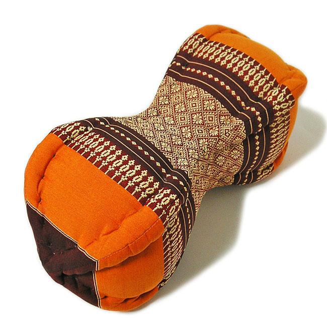 タイの枕 クッション枕 ピーナッツ型 オレンジ おしゃれな 低反発
