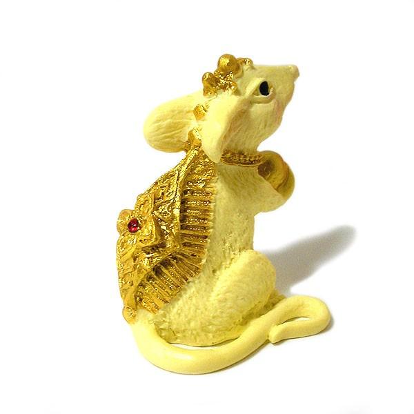 ガネーシャのねずみ 単品 置物 レジン 卓上インテリア [H.約5cm ガネーシャのねずみ 単品 置物 レジン 卓上インテリア [H.約5cm