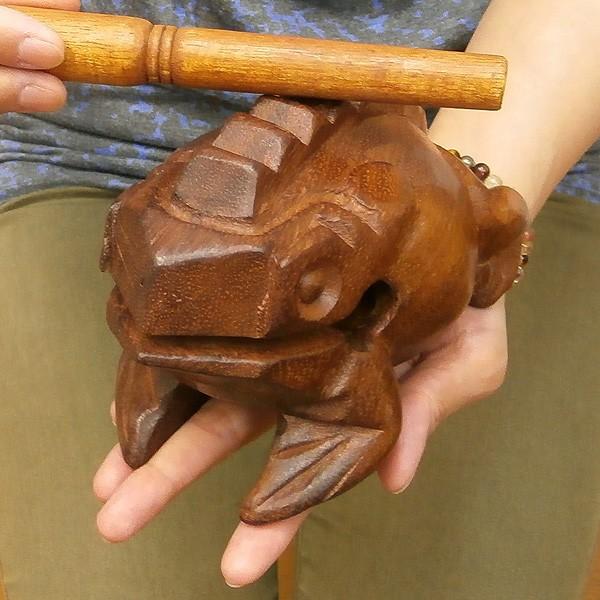 天然木 ゲコゲコかえる [16〜17cm] ブラウン モーコック 単品 アジアの