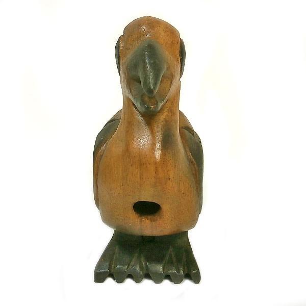 アジア 楽器 鳥 笛 バード 鳥笛 13cm 木製 木彫り 彫刻 知育玩具 天然