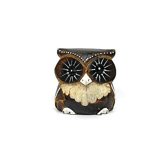 アジアン雑貨 フクロウの小物入れ 3点 アジアン雑貨 フクロウの小物