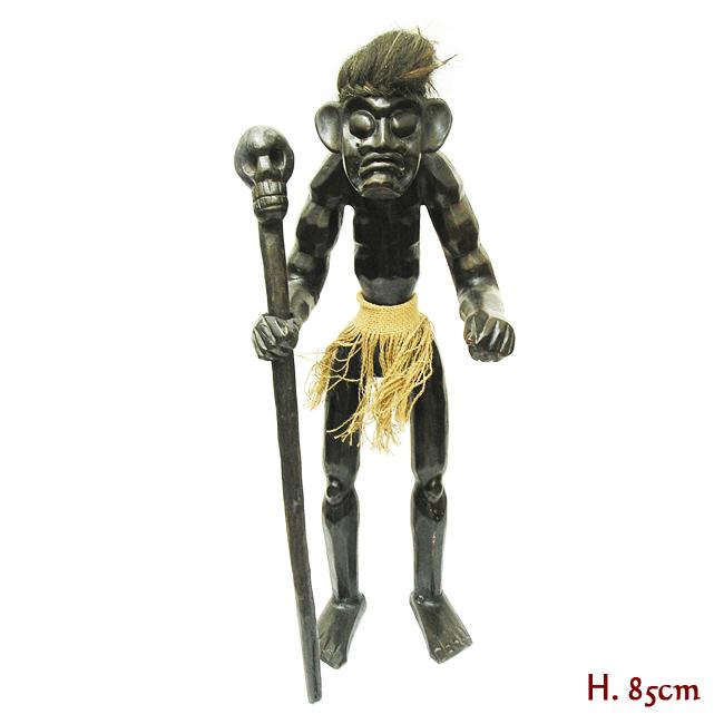 黒人　置物　フィギュア Amazon.co.jp: タケヤ式自在置物 深沙大将 木彫版 全高約142mm PVC&ABS