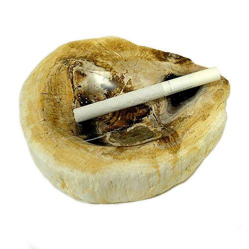 木の化石 灰皿 [横幅約12cm 450g] アジアン雑貨 バリ雑貨 エスニック 