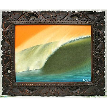 『Seaside in Sunｓet』  おしゃれな アジアン インテリア 壁掛け エスニック アート オブジェ 【クラディ】