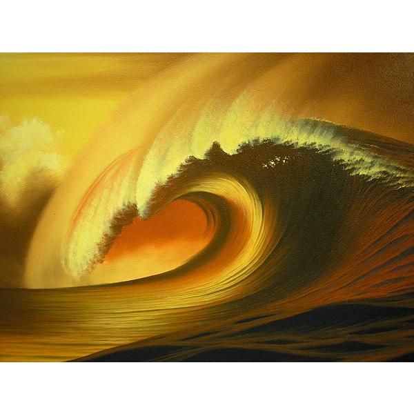 バリアート絵画 LL 横 『Big Wave in Sunset』 Windy Special Order