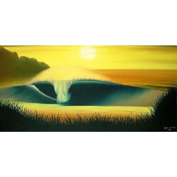 バリアート絵画 LL 横 『Big Wave in Sunset』 Windy Special Order