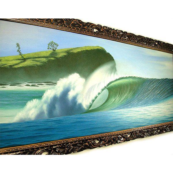 バリアート絵画 特大 横 『Big Wave』 Windy Special Order作品 [額横 